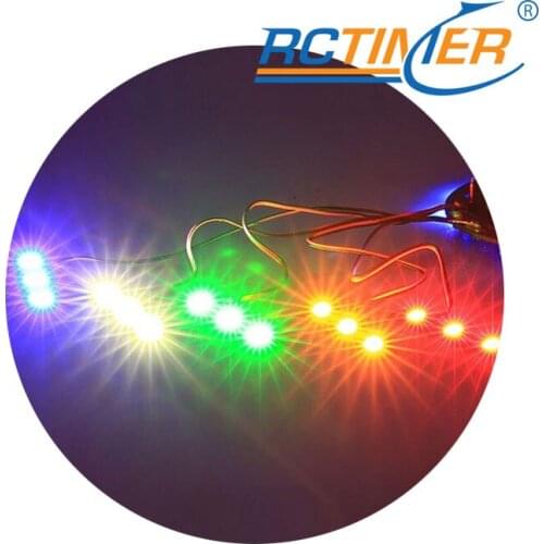 Rctimer Drones SkyLight 5 Color LED Support 3-6S (10pcs/bag)