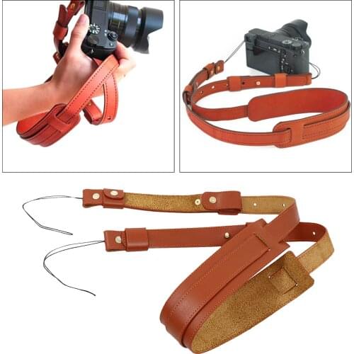 Camera Neck Straps Cowhide Safety Connect Anti-Lost Shoulder Strap for All Camera Lanyard for Photographers