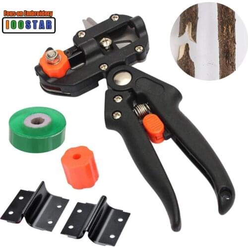 Garden Tools Grafting Pruner Chopper Vaccination Cutting Tree Plant Shears Scissor and 2/2.5/3cm Graft Film Tape Dropshipping