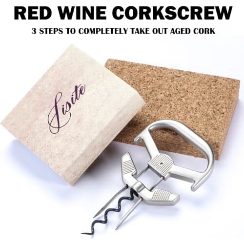 Remove Older And Fragile Wine Corks Two-Prong Cork Puller Old Vintage Ah So Wine Corkscrew Manual Bottle Opener Wine cork opener