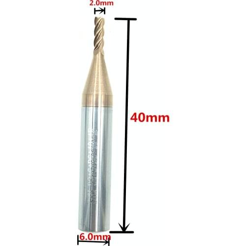 Standard Carbide End Milling Cutter 2.0mm Key Cutting Tool T60-E20-P For Miracle A5/A4/A6/A9/A9P Key Machine