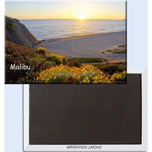 Tourist Refrigerator Magnets 78*54mm,Malibu Beach Rigid Fridge Magnets 20862