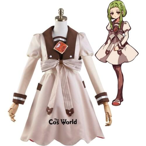 Toilet-Bound Jibaku Shounen Hanako Kun Nanamine Sakura Dress School Uniform Outfit Anime Cosplay Costumes