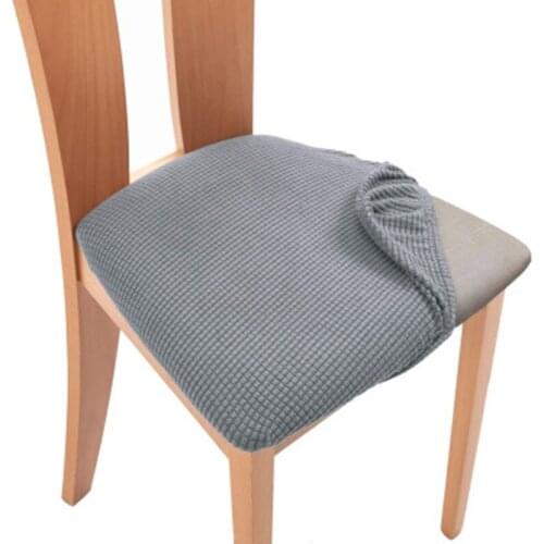Spandex Jacquard Dining Room Chair Covers,Removable Washable Elastic Cushion Covers for Upholstered Dining Chair