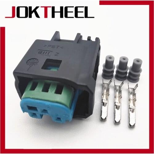 1/5/10/20set Tyco AMP 3 Pin way female waterproof auto wire connector accelerator pedal sensor plug for Benz BMW Citroen Peugeot