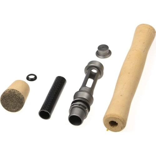 1Set/Bag Fishing Reel Seat Spinning Rod Handle Cork Grip for DIY Building Repair Fishing Rod DIY Wheel Seat