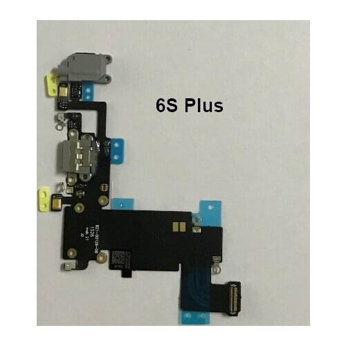 10pcs /lot New Charging Charger Port USB Dock Connector Flex Cable For iPhone 6S plus 5.5" Headphone Jack Mic Flex Ribbon