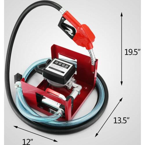 220V 600W Electric Oil Pump Automatic Transfer Counter 2800RPM 40L/min