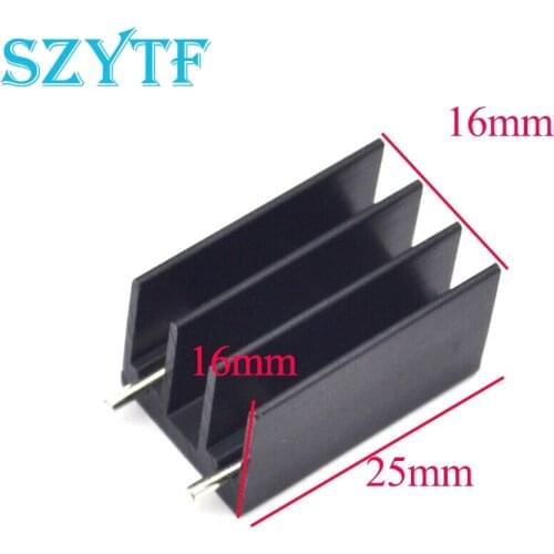 50pcs 25*16*16MM Transistor MOS tube special aluminum heat sink aluminum radiator