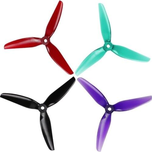 8PCS HQ Durable Prop 5.1X4.1X3 Tri-blade eller High Efficiency 5" for FPV Racing RC Helicopter Camera Drone