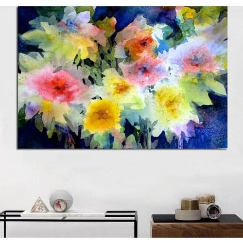 Abstract Flower Posters Wall Art Prints Canvas Paintings Modern Decoration Pictures For Living Room NO FRAME