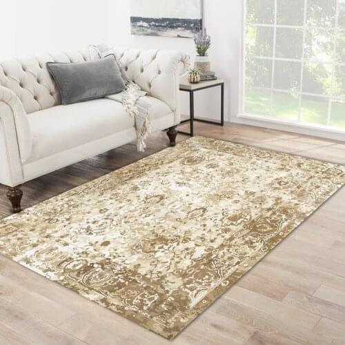 White brown color white shape ethnic patterned modern carpet rug free shipping soft textured carpet