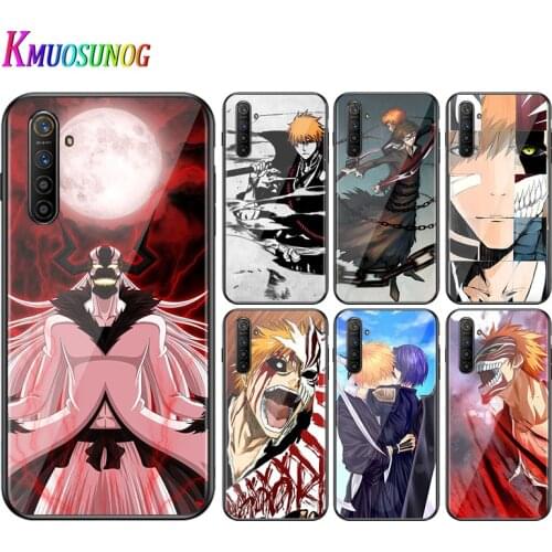 For OPPO A5 A9 2020 F7 Phone Cover Anime Bleach ichigo for OPPO Reno 2 Z 2Z 2F 3 4 Pro 5G Bright Black Phone Case