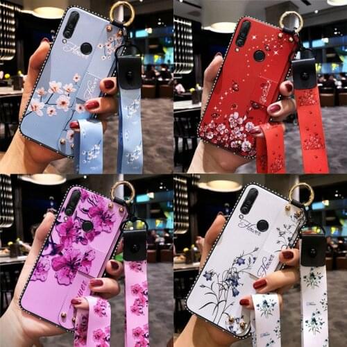 Wrist Strap Case For Huawei P30 Lite P20 P40 Pro Mate 10 20 30 Honor 8X 9X 30i 10 20 30 Lite Y9Prime 2019 Y9S Cover With Lanyard