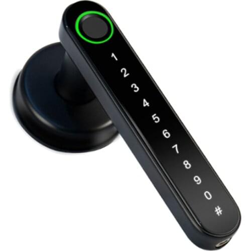 Digital Bluetooth Smart Electronic Handle DOOR LOCK With TTlock APP / Biometric Fingerprint / Smart Card / Password / Key Unlock