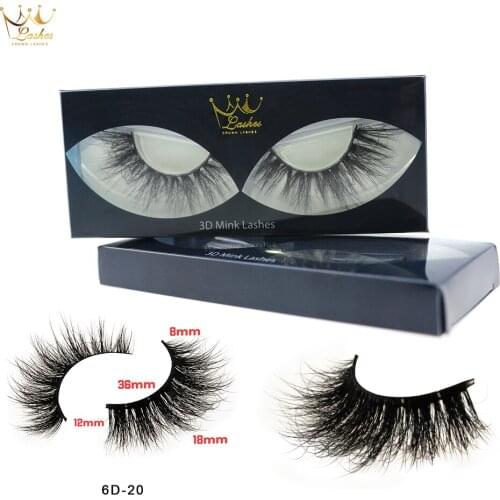 CrownLashes Eyelashes 3D Mink Eyelashes Long Lasting Mink Lashes Natural Dramatic Volume Eyelashes Extension False Eyelashes