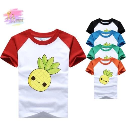 Kids Girl T Shirt Summer Baby Cotton Print Tops Toddler Clothes Children Clothing Cartoon T-shirts Boy Short Sleeve Casual Wear