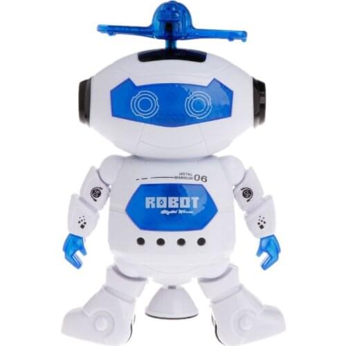 Electronic Walking Dancing Robot Toys With Music Lightening For Kids E65D