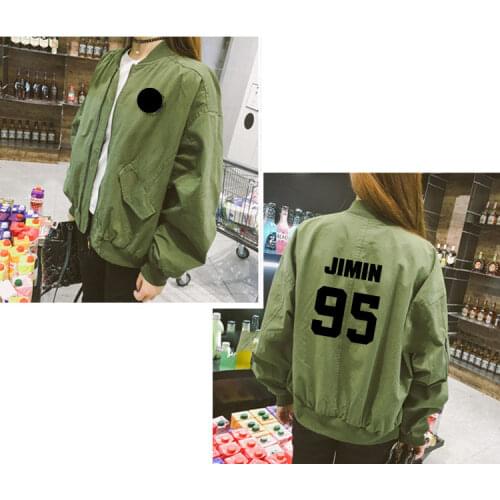 Kpop Bangtan jungkook JIMIN Surrounding Same paragraph Baseball uniform Aid Playing clothes Korean clothes Harajuku coat jacket