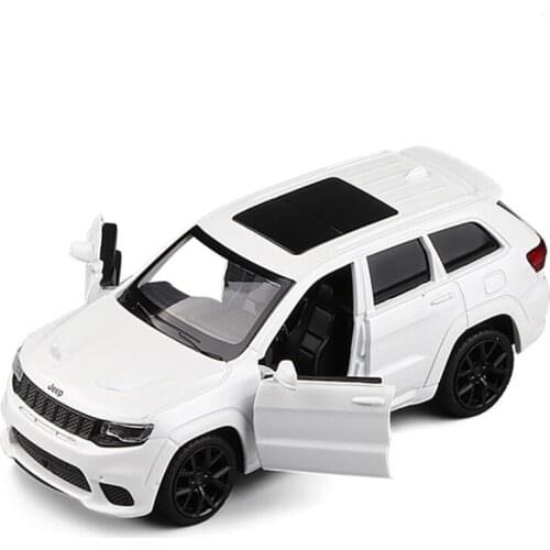 Alloy Car Model 1:36 JEEPGRANDCHEROKEE SRT8 SUV Car Model Open Door Toy Car Boy Gift Car Decoration