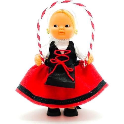 Dress and accessories Basque country gift for famous belly doll, doll not included. Made in Spain