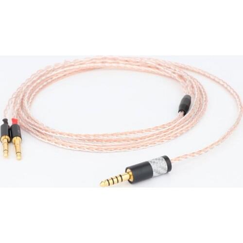 Preffair 8Cores OCC Headphones Cable 3.5mm stereo Plug Earphone Cable Audio Upgrade Cable For Meze 99 Classics/Focal Elear