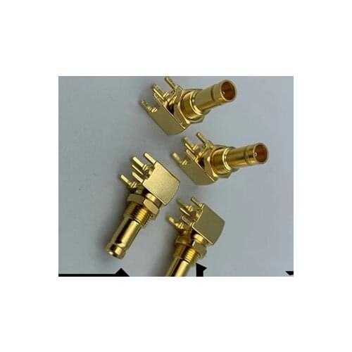 DIN 1.0/2.3 Female right angle solder PCB Mount connector