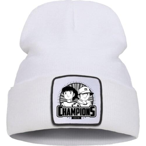 Champions Captain Tsubasa Japan Anime Beanie Caps Creativity Cool Unisex Hats Casual Comfortable Knitted Cap Quality High Hat