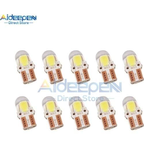 10 Pieces T10 Led Canbus W5W Led Bulb 6000K White Signal Dome Lamp Auto 12V / Reading License Plate Light Car Interior Lights