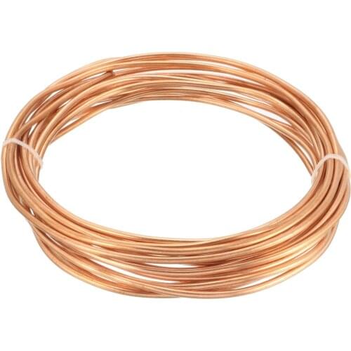 Uxcell 1pcs 5m/16Ft Refrigeration Capillary Pipe Tubing 1.6mm 2mm 2.2mm 2.5mm 3mm 3.5mm 4mm 5mm OD Copper Tubing Coil Tube