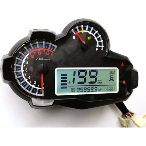 Motorcycle Universal For 2,4 Cylinders 14000RPM LED Speedometer Digital Odometer Backlight For BMW Honda Ducati Kawasaki Suzuki