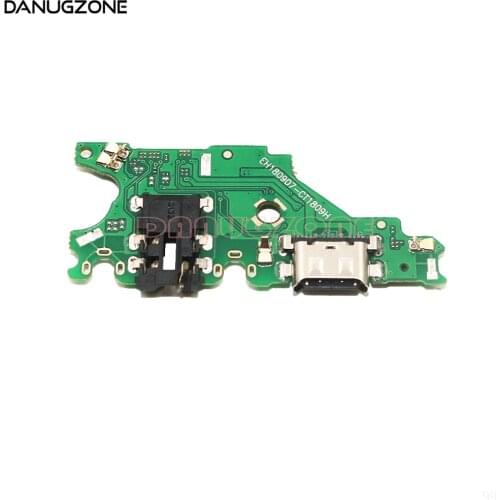 USB Charging Port Dock Plug Connector Charge Board Earphone Audio Jack Flex Cable With Microphone For Huawei Mate 20 Lite Mate20
