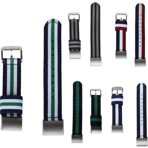 YOOSIDE Woven Nylon Watch Band Strap for Fitbit Charge 2 Quick Release Watchbands Stainless Steel Clasp Strap Wrist Bracelet