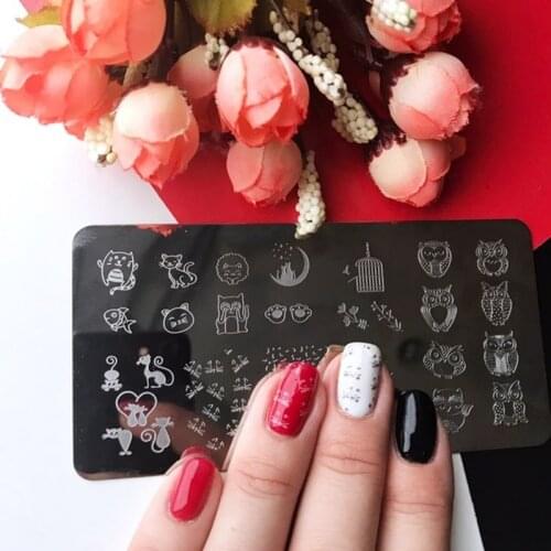 1pcs Rectangle Lace Nail Art Stamping Template Plates 25 Styles DIY Nail Polish Print Image Manicure Books Accessory Tools