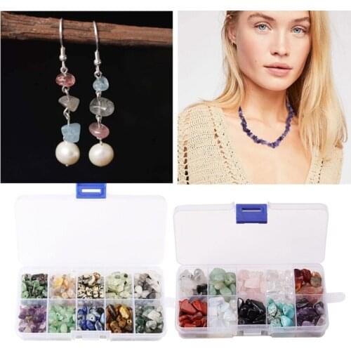 10 Stone Beads Natural Gemstone Beads Irregular Chips Stones Crushed Chunked Crystal Pieces Loose Beads Jewelry Making X4YA