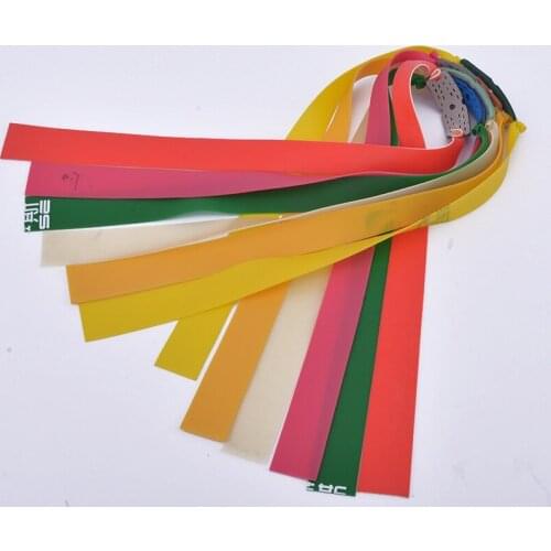 10Pcs Random Color Hunting Slingshot Ring Catapult Stainless Steel Metal Thickness Rubber Band Finger Slingshots Hunt Tool