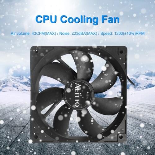 120mm 4 Pin PC Computer Case Cooling CPU Cooler Fan DC 12V Quiet Silent Radiator Heatsink Computer Cooling Accessories