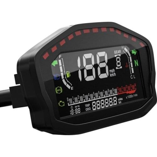 165mm Multi Function LCD GPS Speedometer no need GPS Sensor in Separate Professional Gauge for Motorcycle Electronic