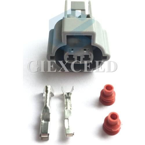 2 Sets 2 Pin Female Automotive Socket Wiring Connector Plug