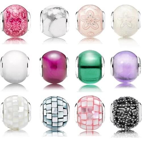 2019 Charms Multicolor GOOD Murano Glass Beads Collocation Bracelet 925 Sterling Silver Beads For Jewelry Manufacturing DIY