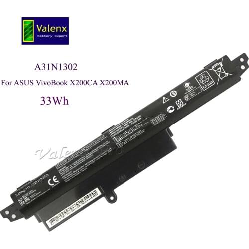 11.25V Laptop Battery For ASUS X200CA X200M X200MA X200CA X200LA 11.6" A31N1302 A31LM2H A31LM9H A3INI302 1566-6868