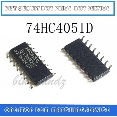 50PCS~500PCS 74HC4051 74HC4051D SOP-16