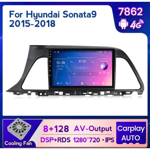 NaviFly 7862 6GB+128GB QLED Screen 1280*720 Android 10 Car Radio Audio Multimedia Player For Hyundai Sonata 7 LF 2014 - 2017
