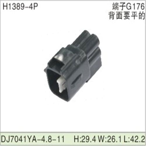 Free shipping 500pcsDJ7041YA-4.8-11 4Pin 4.8mm AMP Car Electrical Wire Connectors for VW,BMW,Audi,Toyota,NISSAN AND other