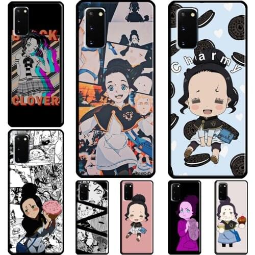 Charmy black clover anime manga Coque For Samsung Galaxy Note 20 Ultra Note 10 Plus S20 FE S21 Ultra S8 S9 S10 Plus Case