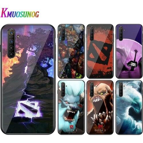 For OPPO A5 A9 2020 F7 Phone Cover Dota 2 Game for OPPO Reno 2 Z 2Z 2F 3 4 Pro 5G Bright Black Phone Case