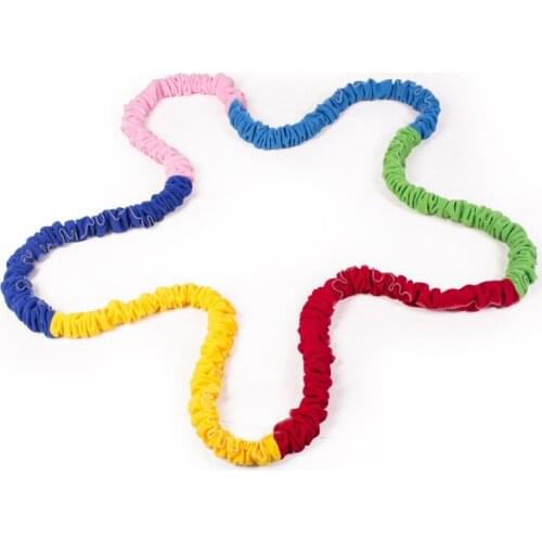 Elastic Fleece Cooperative Stretchy Band Integrations Dynamic Movement Exercise Team Cooperation Work Outdoor Sport Toys Kids