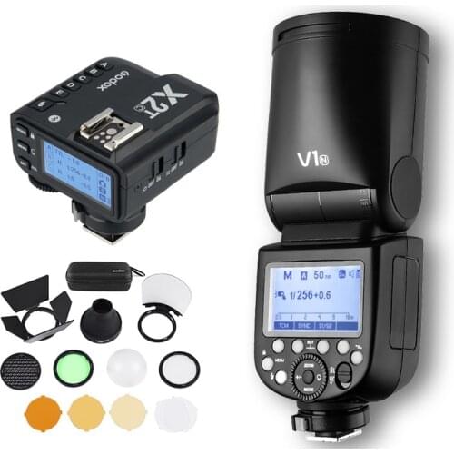 Godox V1 Flash V1C V1N V1S V1F V1O TTL 1/8000s HSS Speedlite Flash with X2T-C/N/S/F/O Trigger for Canon Nikon Sony Fuji Olympus
