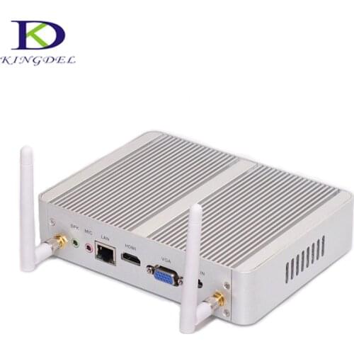 Kingde Cheap Intel i3 4005U N3150 Quad Core 8GB RAM Fanless Mini Desktop Pc Small Size HTPC with HDMI VGA 1080P HD