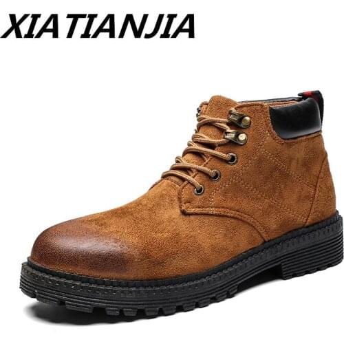 Autumn Winter New Boots Big Men Shoes Snow Boots Shoes For Men Mens Footwear Masculine Boot Comfortable Zapatos De Hombre